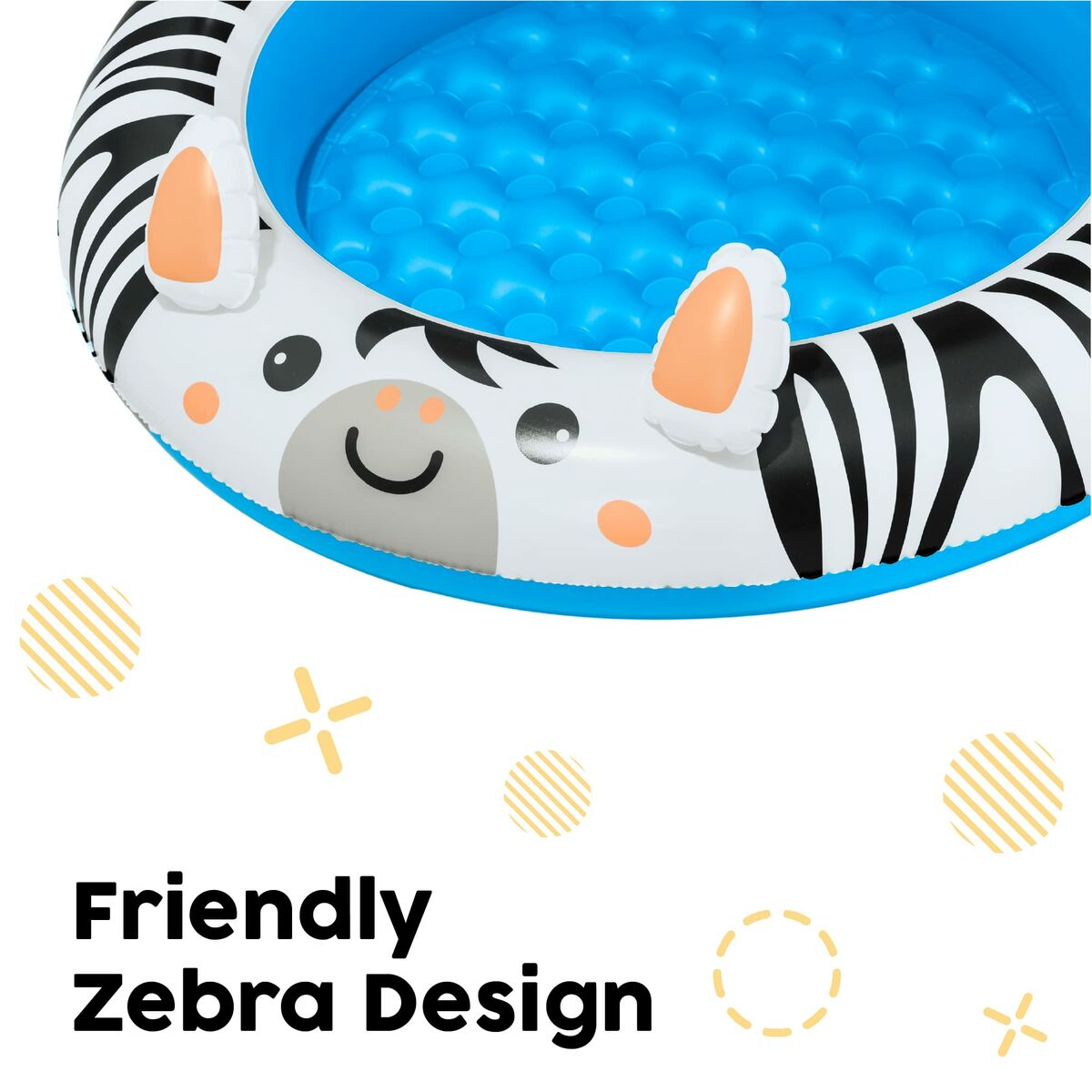 Oppustelig Pool til Børn Bestway Zebra 97 x 66 cm